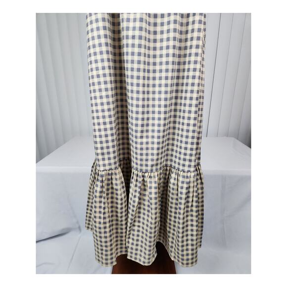 WeWoreWhat Smocked Midi Dress Gingham in Whisper White Women's Size Medium - Picture 6 of 10
